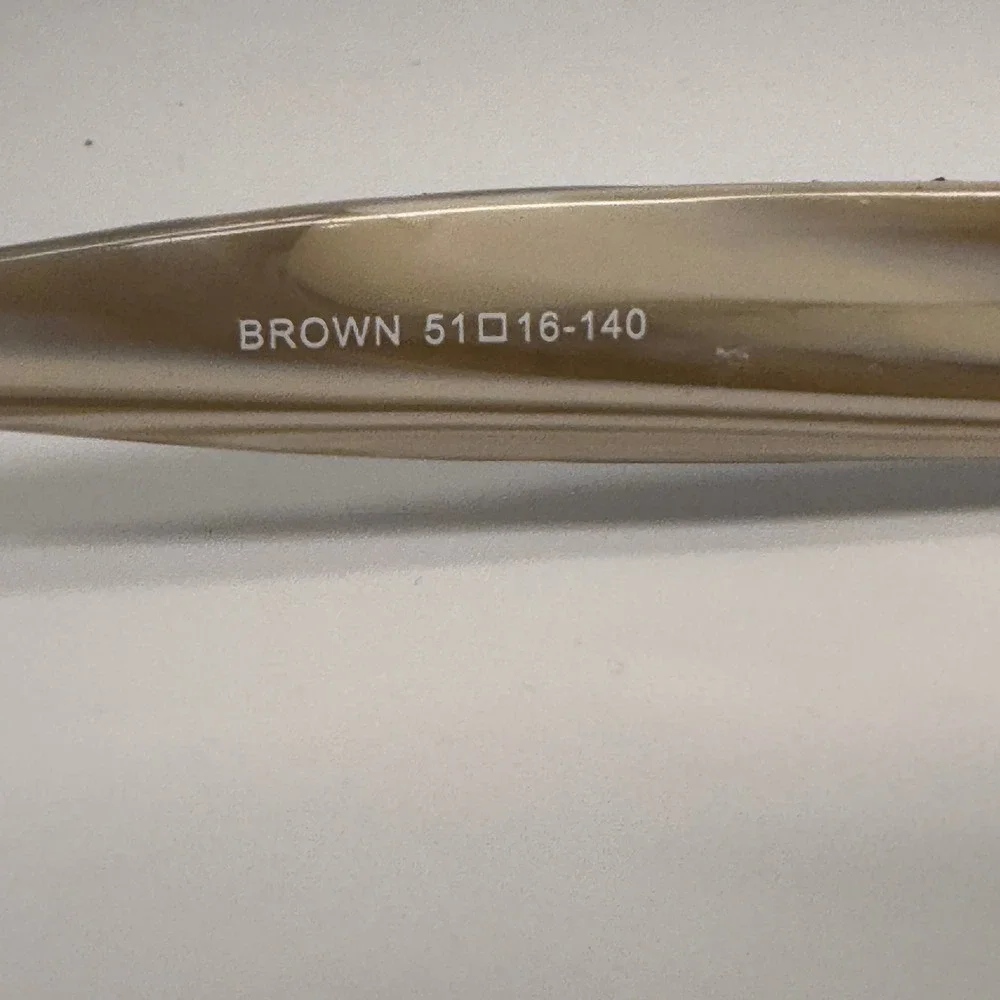 DiCaprio DC 67 Brown Eyeglasses‎ Frames 51-16-140 Heart Rhinestone Detail Womens